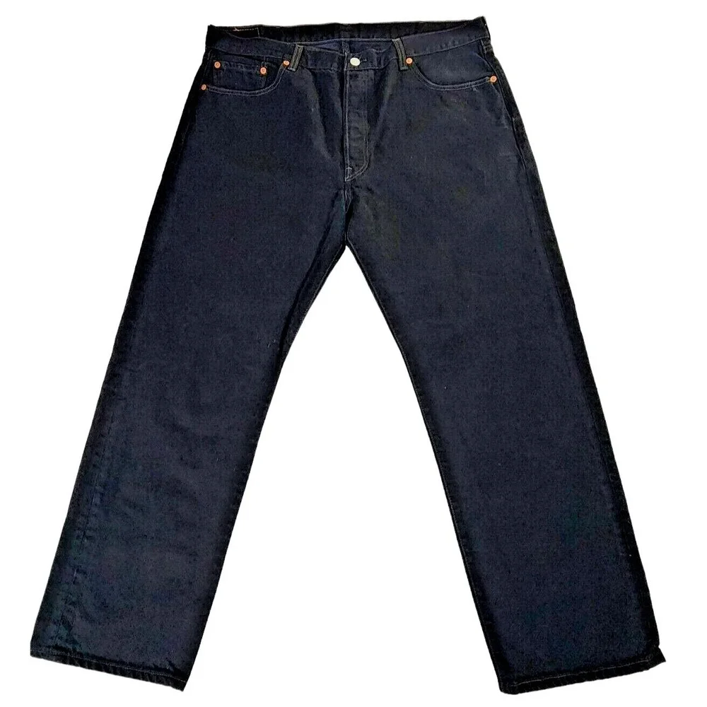Vintage Levi's 501 Jeans Men's 40x30 (38x29) Black Denim Button Fly Y2K